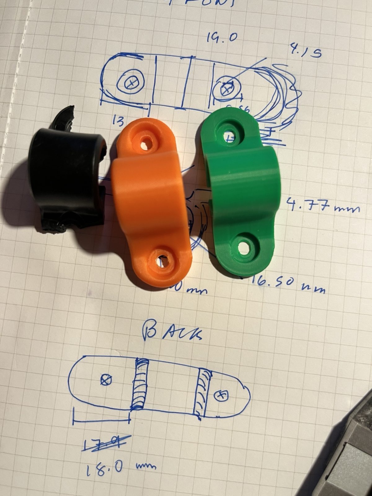 Printed sign brackets